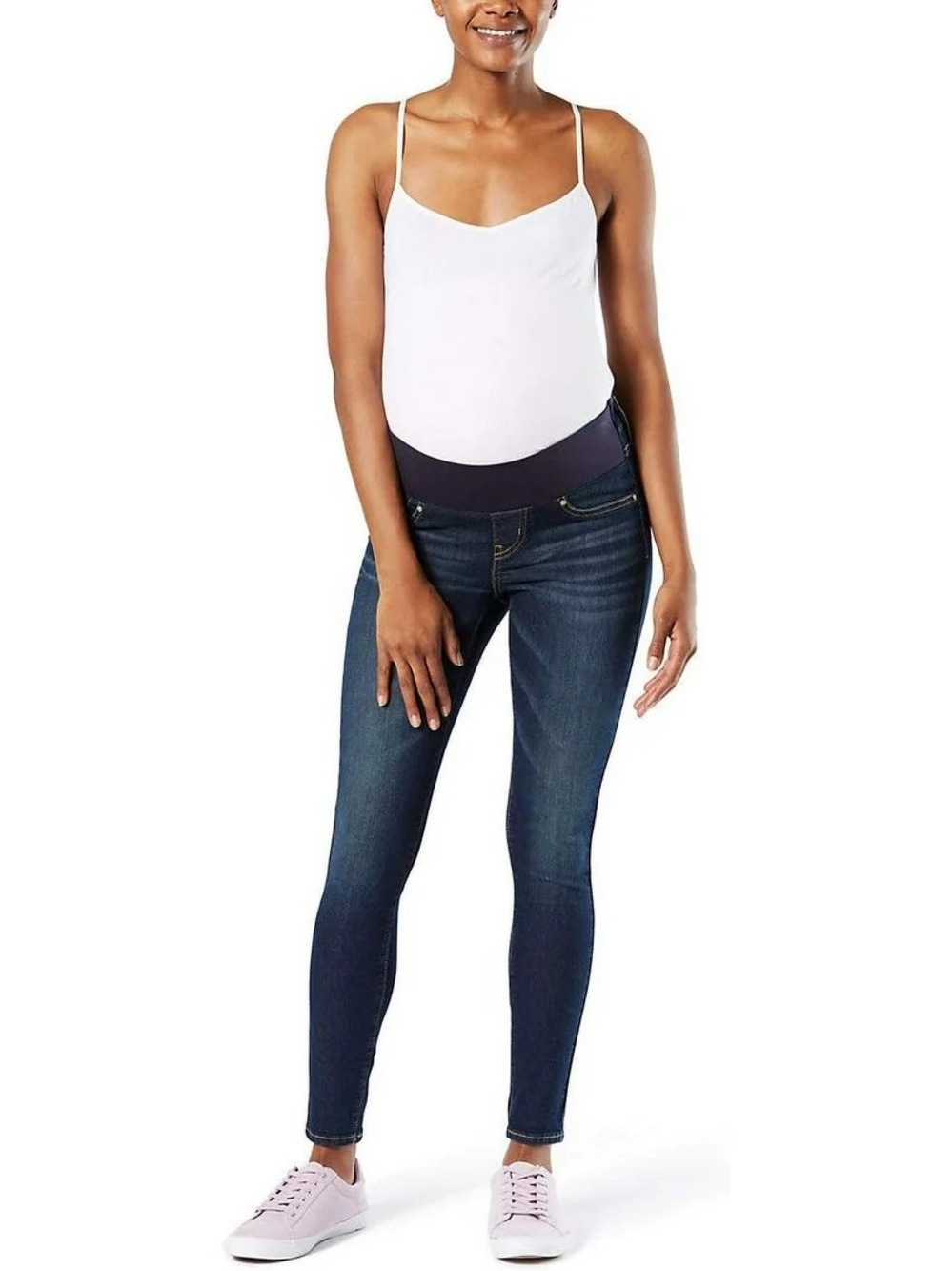 Levi Strauss nwt size medium Maternity Baby Bump Skinny Jeans Blue